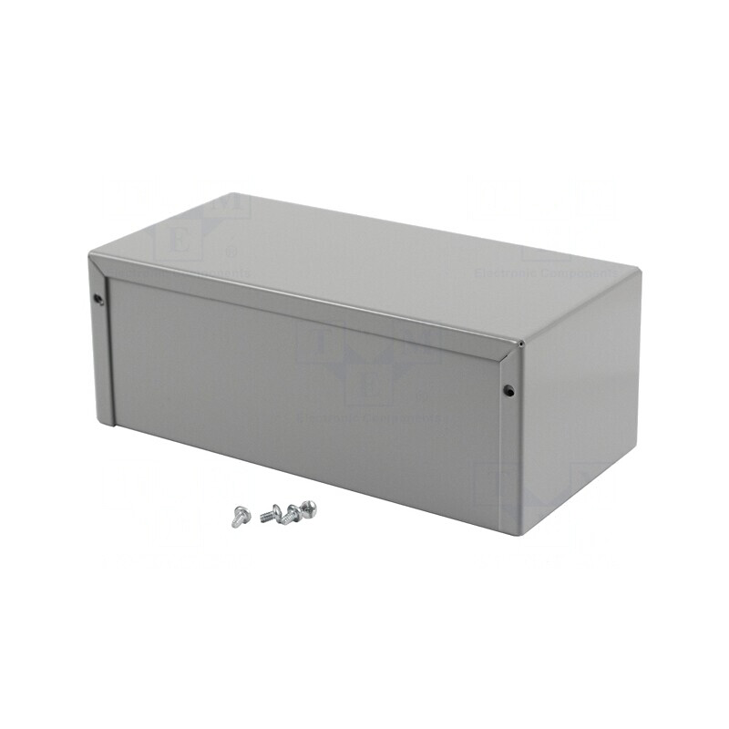 Carcasă universală aluminiu gri 102x203x76mm | Electronic-mag.ro | Componente Electronice