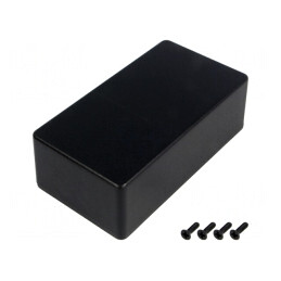Carcasă Universală Aluminiu IP54 1590N1BK | Electronic-mag.ro | Componente Electronice