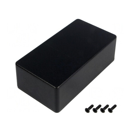 Carcasă Universală Aluminiu IP54 1590N1BK | Electronic-mag.ro | Componente Electronice
