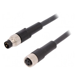 Cablu de conectare M8 3PIN 2m 60VAC 4A PUR | Electronic-mag.ro | Componente Electronice