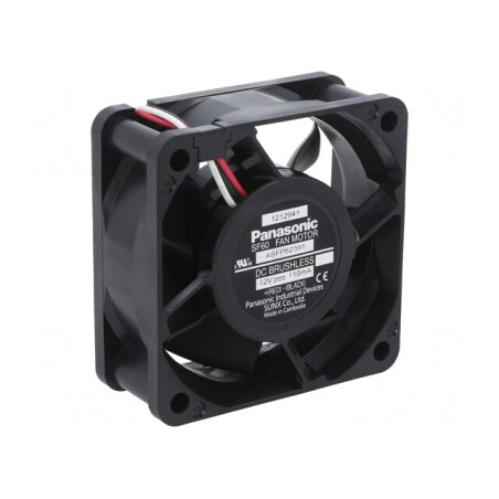 Ventilator axial 12V 60x60x25mm 28,8m3/h 23,5dBA | Electronic-mag.ro | Componente Electronice