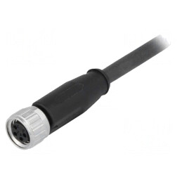 Conector M8 Mamă 4 PIN cu Cablu 5m | Electronic-mag.ro | Componente Electronice