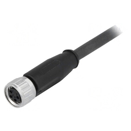 Conector M8 Mamă 4 PIN cu Cablu 5m | Electronic-mag.ro | Componente Electronice