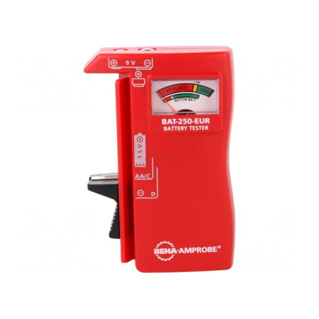 Tester Baterie BAT-250-EUR cu Indicator Nivel Scăzut | Electronic-mag.ro | Componente Electronice