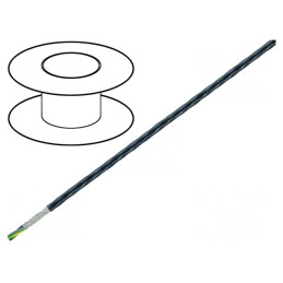 Cablu | ÖLFLEX® HEAT 260 C MC | litat | Cu | 4G1,5mm2 | PTFE | negru | 0091335