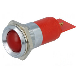 Lampă de control LED roșie 24-28V Ø22mm | Electronic-mag.ro | Componente Electronice