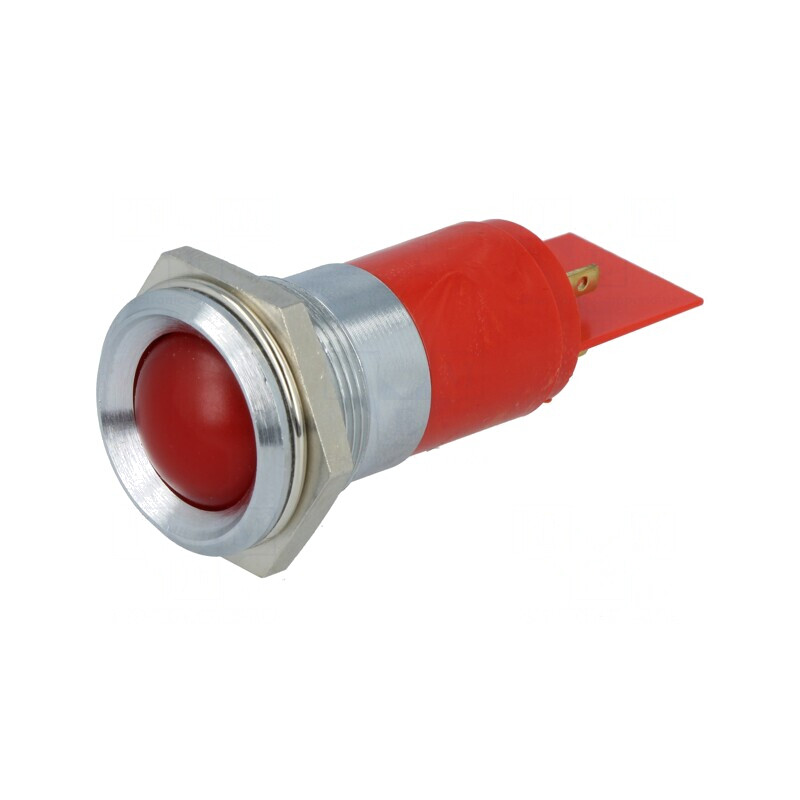 Lampă de control LED roșie 24-28V Ø22mm | Electronic-mag.ro | Componente Electronice