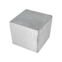 Carcasă Universală Aluminiu 120x120x101mm Naturală | Electronic-mag.ro | Componente Electronice