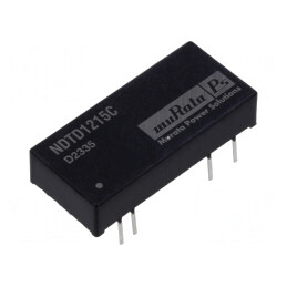 Convertor DC/DC 3W 9-18V la 15V/-15V DIP NDTD1215C | Electronic-mag.ro | Componente Electronice
