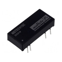 Convertor DC/DC 3W 18-36V 15V -15V DIP NDTD2415C | Electronic-mag.ro | Componente Electronice