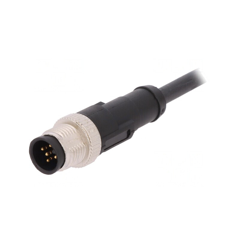 Cablu de Conectare M12 PIN 5 Drept 5m 60VAC 4A | Electronic-mag.ro | Componente Electronice
