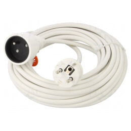 Prelungitor electric alb 10m 16A  | Electronic-mag.ro | Componente Electronice