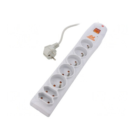 Prelungitor 7 Prize cu Protecție la Supratensiune ACAR P7 3M Gri | Electronic-mag.ro | Componente Electronice
