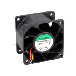 Ventilator axial 24V 60x60x38mm 96m3/h 56dBA cu bilă | Electronic-mag.ro | Componente Electronice