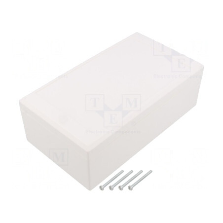 Carcasă universală ABS albă 112x200x71 mm | Electronic-mag.ro | Componente Electronice