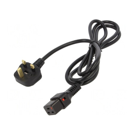 Cablu Alimentare Blocare 2m BS 1363 la IEC C19 | Electronic-mag.ro | Componente Electronice