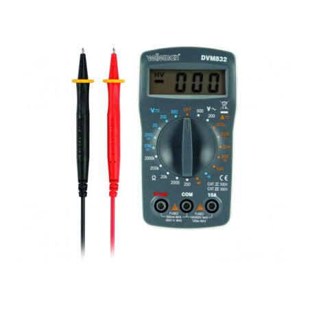 Multimetru Digital LCD 3,5 Cifre 0-500V DVM832 | Electronic-mag.ro | Componente Electronice