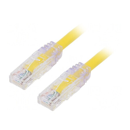 Patch cord galben 2m 24AWG UTP 6a 10Gig | Electronic-mag.ro | Componente Electronice