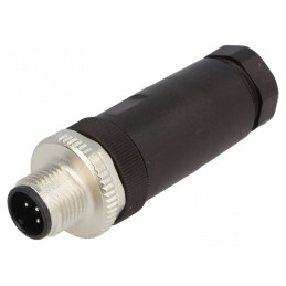 Mufă M12 5-PIN tată IP67 DeviceNet/CANopen pe cablu | Electronic-mag.ro | Componente Electronice