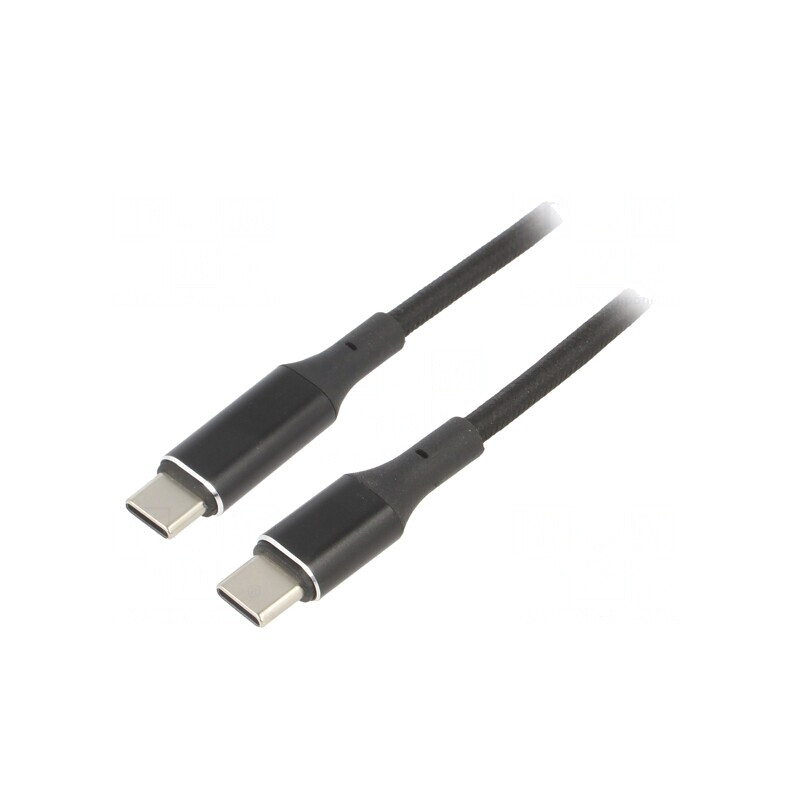 Cablu USB C 2.0 1m Negru 480Mbps | Electronic-mag.ro | Componente Electronice
