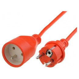 Prelungitor Alimentare Portocaliu 10m 3x1,5mm2 | Electronic-mag.ro | Componente Electronice