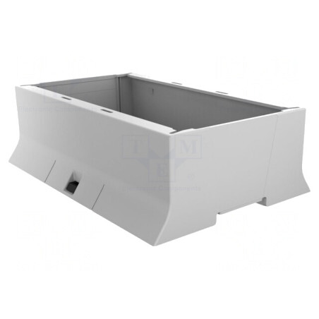 Carcasă pentru șină DIN, gri, 110x160.2x48.3mm | Electronic-mag.ro | Componente Electronice