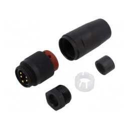 Mufă Tată 5 PIN 7/8 IP67 240V 9A | Electronic-mag.ro | Componente Electronice