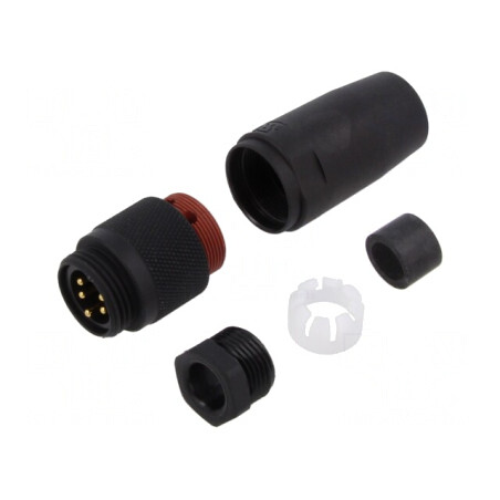 Mufă Tată 5 PIN 7/8 IP67 240V 9A | Electronic-mag.ro | Componente Electronice