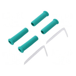 Prindere ciocan lipit 4buc verde | Electronic-mag.ro | Componente Electronice