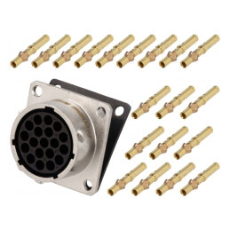 Conector Circular 19 PIN Mamă RT360 Gold Flash | Electronic-mag.ro | Componente Electronice