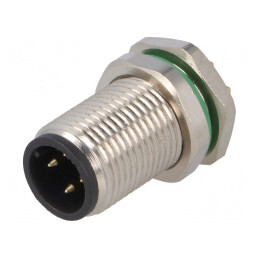 Soclu M12 4PIN Ethernet THT IP67 250V 4A | Electronic-mag.ro | Componente Electronice