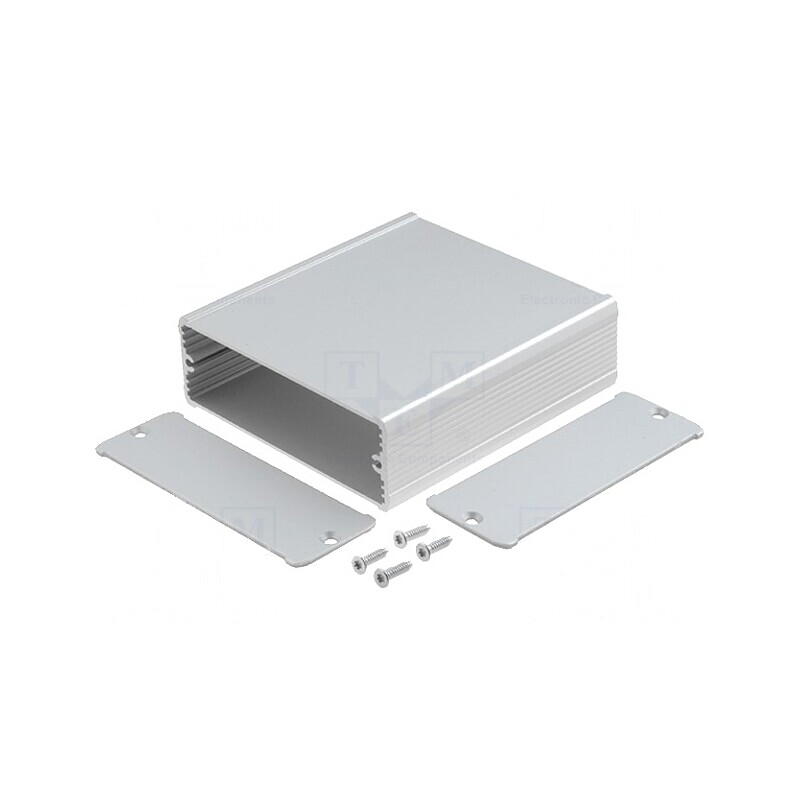 Carcasă aluminiu gri TUF 94x100x32mm | Electronic-mag.ro | Componente Electronice