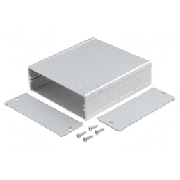 Carcasă aluminiu gri TUF 94x100x32mm | Electronic-mag.ro | Componente Electronice