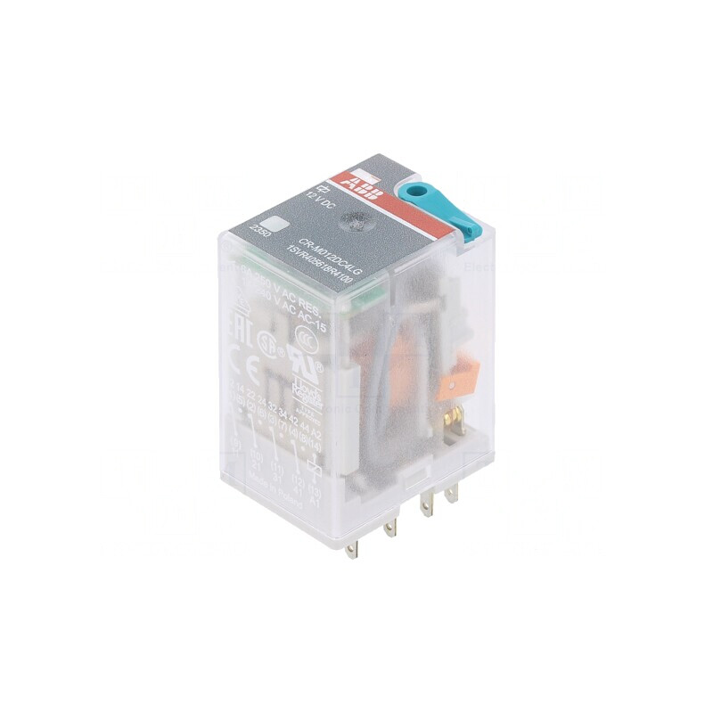 Releu electromagnetic 4PDT 12VDC 6A | Electronic-mag.ro | Componente Electronice
