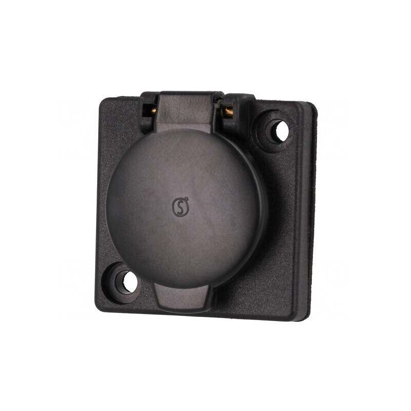 Soclu AC 24VAC 16A IP44 PFS GN SELV | Electronic-mag.ro | Componente Electronice