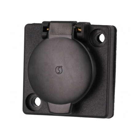 Soclu AC 24VAC 16A IP44 PFS GN SELV | Electronic-mag.ro | Componente Electronice