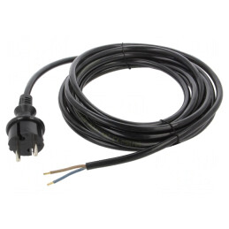 Cablu Albastru PUR 5m 2x1,5mm2 16A | Electronic-mag.ro | Componente Electronice
