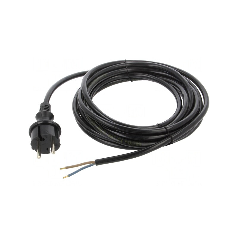 Cablu Albastru PUR 5m 2x1,5mm2 16A | Electronic-mag.ro | Componente Electronice