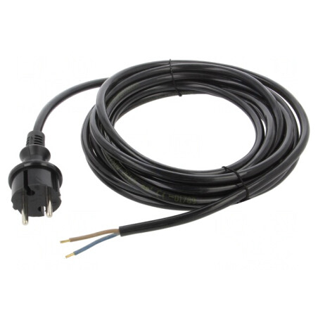 Cablu Albastru PUR 5m 2x1,5mm2 16A | Electronic-mag.ro | Componente Electronice