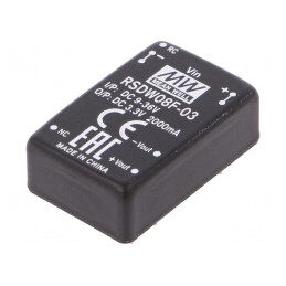 Convertor DC/DC 8W 9-36V la 3.3V 2000mA | Electronic-mag.ro | Componente Electronice