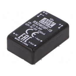 Convertor DC/DC 8W 9-36V la 15V 530mA DIP24 | Electronic-mag.ro | Componente Electronice