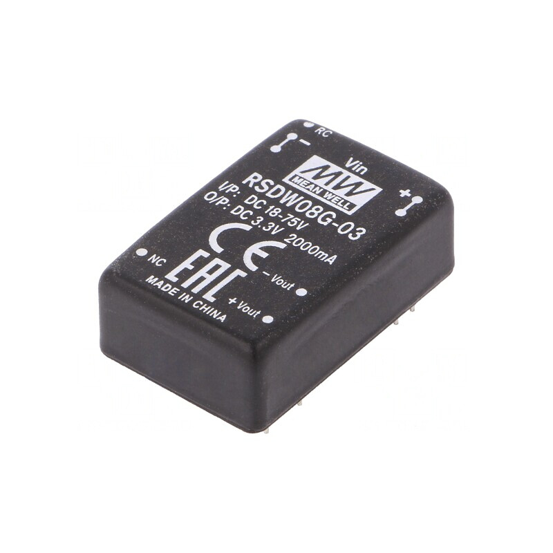Convertor DC/DC 8W 18-75V la 3,3V 2000mA | Electronic-mag.ro | Componente Electronice