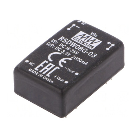 Convertor DC/DC 8W 18-75V la 3,3V 2000mA | Electronic-mag.ro | Componente Electronice