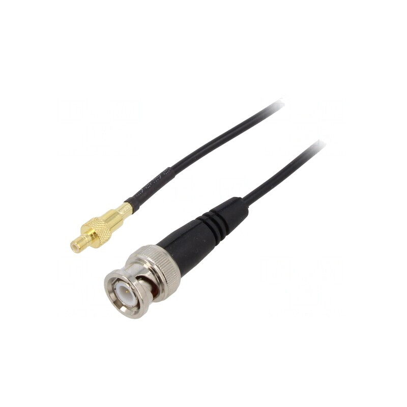 Cablu Coaxial 50Ω 0,5m BNC-SMB Negru | Electronic-mag.ro | Componente Electronice