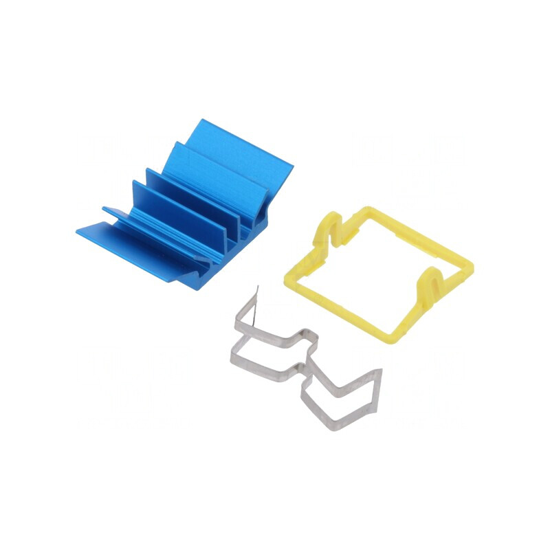 Radiator extrudat cu aripioare BGA albastră 17x17mm | Electronic-mag.ro | Componente Electronice Radiator extrudat cu aripioare BGA albastră 17x17mm | Electronic-mag.ro | Componente Electronice