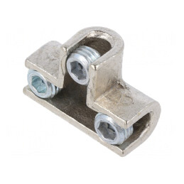 Terminal cu șurub pe cablu 95mm2, alamă, 2 borne | Electronic-mag.ro | Componente Electronice