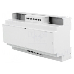 Carcasă pentru șină DIN 90x160x53mm gri | Electronic-mag.ro | Componente Electronice
