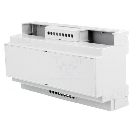 Carcasă pentru șină DIN 90x160x53mm gri | Electronic-mag.ro | Componente Electronice