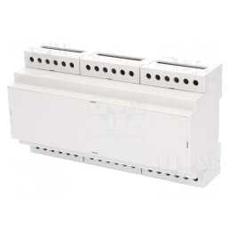 Carcasă pentru șină DIN, gri, 90x160x53 mm | Electronic-mag.ro | Componente Electronice