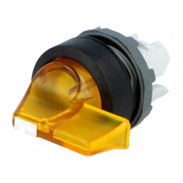 Comutator Rotativ 22mm 3 Poziții Galben IP66 | Electronic-mag.ro | Componente Electronice